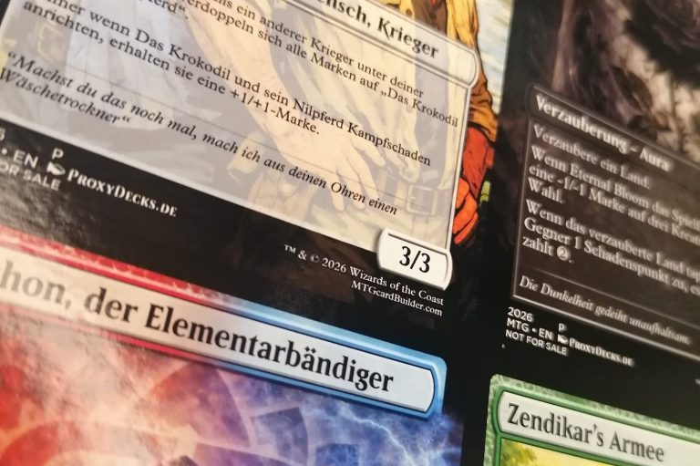 Druckvorschau eigene Karten